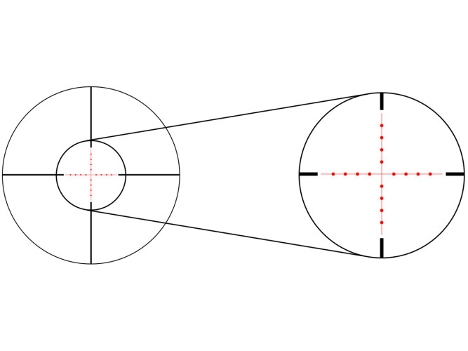 Прицел оптический Gaut Quartz 4-12x50 AO Сетка 2 (Mil-Dot) / Подсветка красная