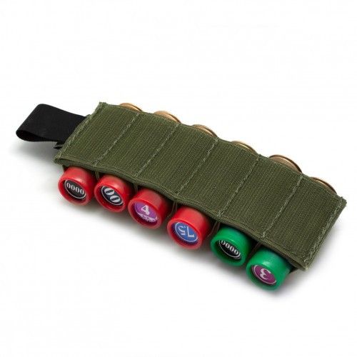 Съёмный патронташ Долг для 12 калибра на 6 патронов Хаки