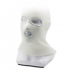 Маска балаклава Стикхант Разведчик демисезонная вязанная 3 отверстия Белый