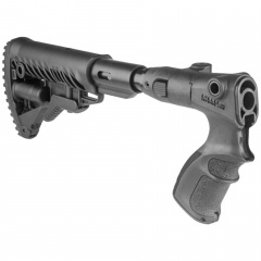 Приклад телескопический Fab Defense AGRF870 FK SB GL-CORE для Remington 870 с амортизатором Чёрный