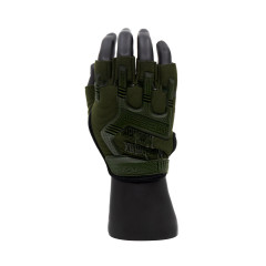 Перчатки тактические Outdoor Gloves Adventure укороченные прорезиненные Хаки