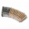 Магазин Pufgun SGA762 для АК / ВПО / Сайга 7.62х39 без сухаря (для оружия с сухарем) на 20 патронов Прозрачный