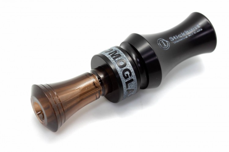 Манок духовой на утку крякву Stickhunt ArtCalls Gromoglas 1 лепесток Дымчатый / Чёрный