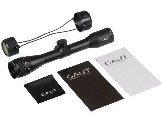 Прицел оптический Gaut Quartz 4x32 AO Сетка 3 (Mil-Dot) нить / Без подсветки