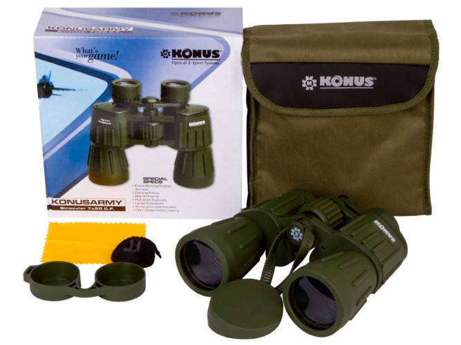 Бинокль Konus Konusarmy 7x50 Porro-призмы BaK-4