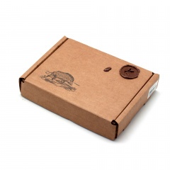 Обложка для паспорта Пергама Кабан из натуральной кожи Чёрный