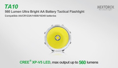 Фонарь тактический Nextorch TA10 560 lm 170 м
