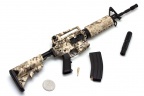Модель сувенирная в виде оружия Microgun L M4A1 камуфляж штурмовой приклад планка-ручка