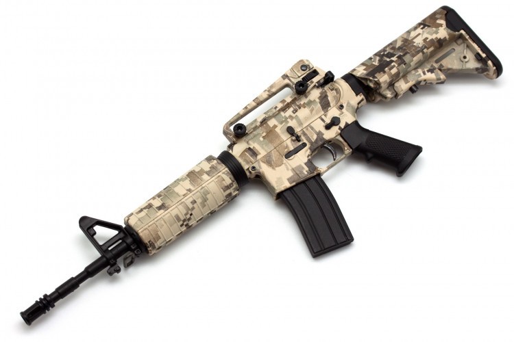 Модель сувенирная в виде оружия Microgun L M4A1 камуфляж штурмовой приклад планка-ручка
