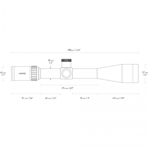Прицел оптический Hawke Vantage 30 WA 6-24X50 IR SFP SF WP (14297) Сетка Half Mil Dot