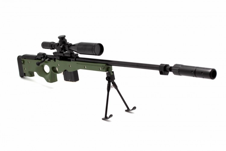 Модель сувенирная в виде оружия Microgun XL AWP Снайперская винтовка Хаки