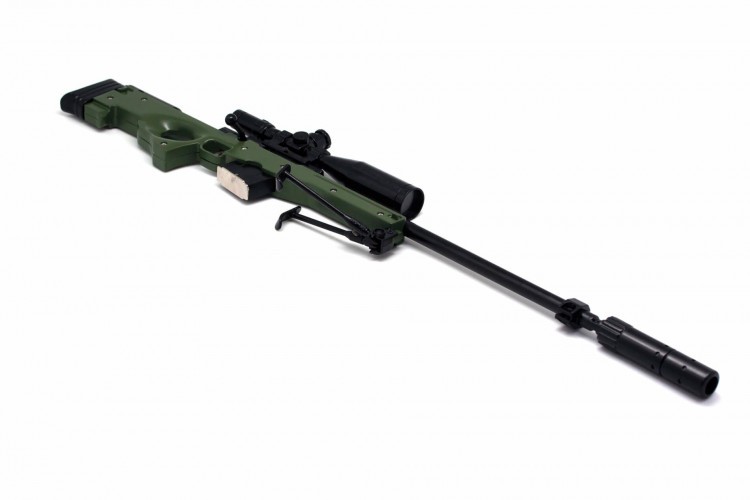 Модель сувенирная в виде оружия Microgun XL AWP Снайперская винтовка Хаки