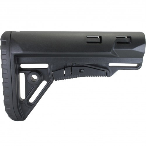 Приклад телескопический DLG Tactical TBS Sharp (DLG131) для трубки Com-spec Чёрный