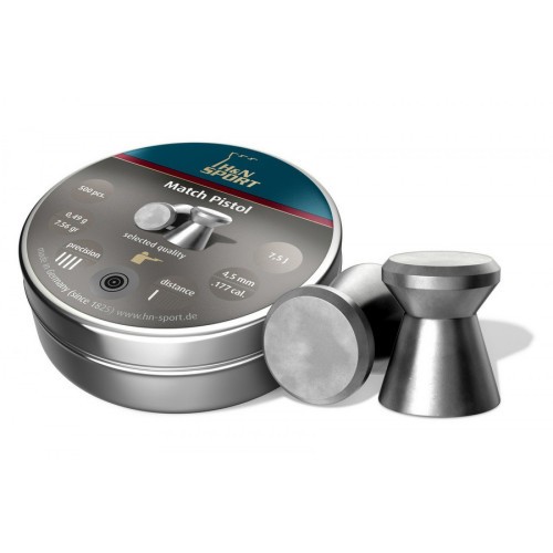 Пульки для пневматики HN Match Плоские 4.5 мм 0.49 г (500 шт)