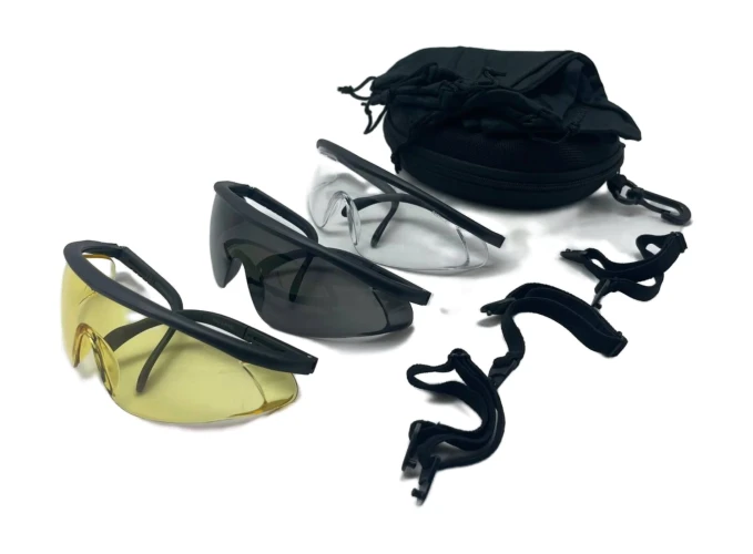 Набор баллистических стрелковых очков 5100 Прозрачные 96% Жёлтые 89% Серые 23%