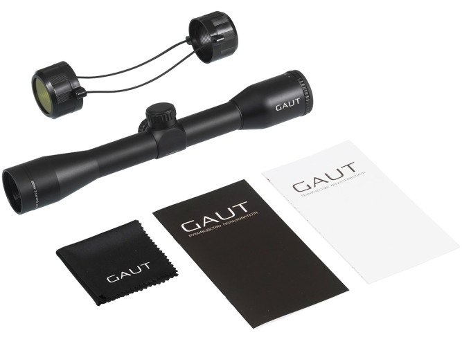 Прицел оптический Gaut Quartz 4x32 Сетка 3 (Mil-Dot) нить / Без подсветки