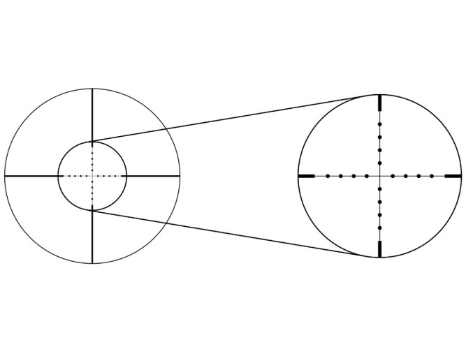 Прицел оптический Gaut Quartz 4x32 Сетка 3 (Mil-Dot) нить / Без подсветки