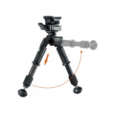 Сошки телескопические Vanguard Equalizer 1QS с креплением на Антабку и Weaver / Picatinny