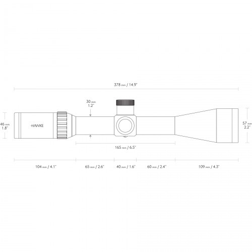 Прицел оптический Hawke Vantage 30 WA 6-24X50 IR FFP SF WP (14304) Сетка Half Mil Dot