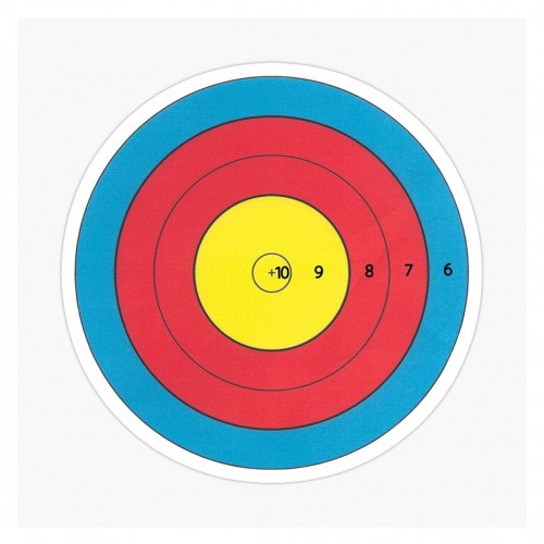 Мишень бумажная Стикхант Лучная №5 для внутренних и наружных стрельб 400x400 мм 100 шт