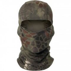 Маска балаклава RusForce Aircap летняя 4 в 1 Зелёный Питон