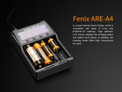 Зарядное устройство Fenix ARE-А4 на 4 канала с LCD дисплеем