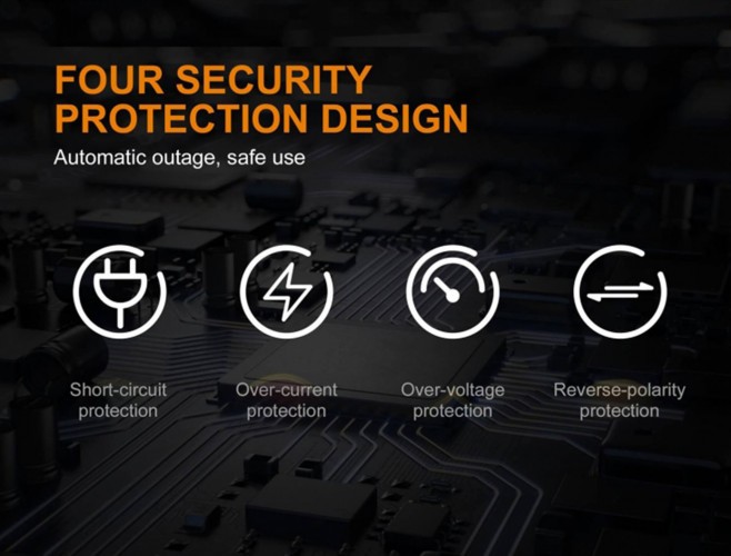 Зарядное устройство Fenix ARE-А4 на 4 канала с LCD дисплеем