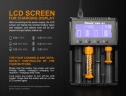 Зарядное устройство Fenix ARE-А4 на 4 канала с LCD дисплеем