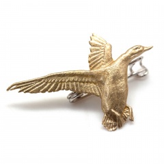 Значок Утка Латунь