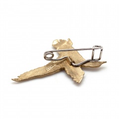 Значок Утка Латунь