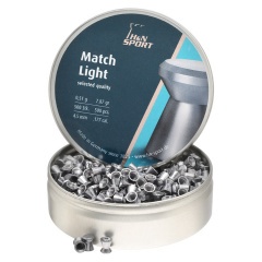 Пульки для пневматики HN Match Light Плоские 4.49 мм 0.51 г (500 шт)