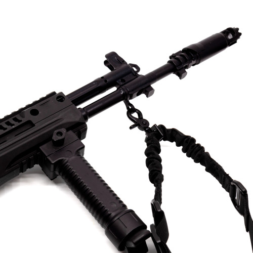 Ремень оружейный PMX Tactical PMX-11 на 1 точку с амортизатором Чёрный