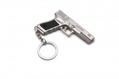 Брелок Microgun M Пистолет Glock 17 Серебристый