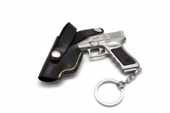 Брелок Microgun M Пистолет Glock 17 Серебристый