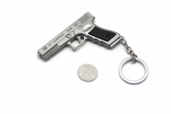 Брелок Microgun M Пистолет Glock 17 Серебристый