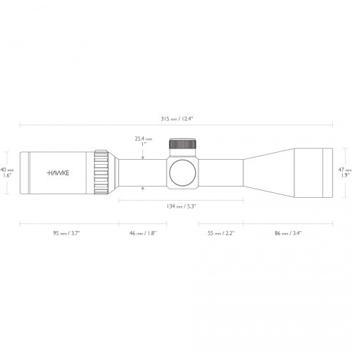 Прицел оптический Hawke Vantage 3-9X40 SFP FP WP (14120) Сетка Duplex (30/30)