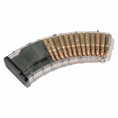 Магазин Pufgun SGA762 для АК / ВПО / Сайга 7.62х39 без сухаря (для оружия с сухарем) на 30 патронов Прозрачный