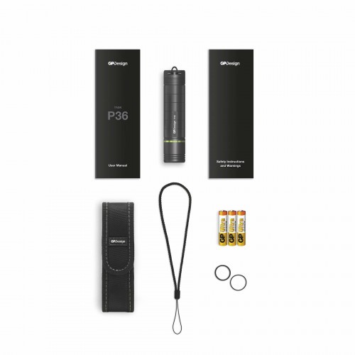 Фонарь тактический GP Design P36 Свет - Холодный 300 lm 120 м