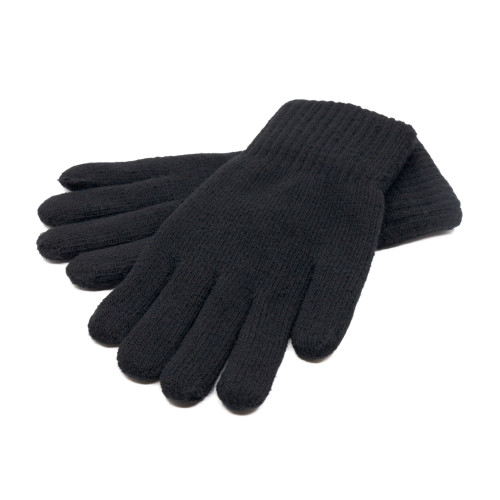 Перчатки тактические RusForce AnyDay 2 зимние вязанные двойные полноразмерные Чёрный