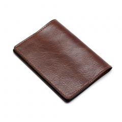 Обложка для паспорта Пергама Медведь из натуральной кожи Коричневый