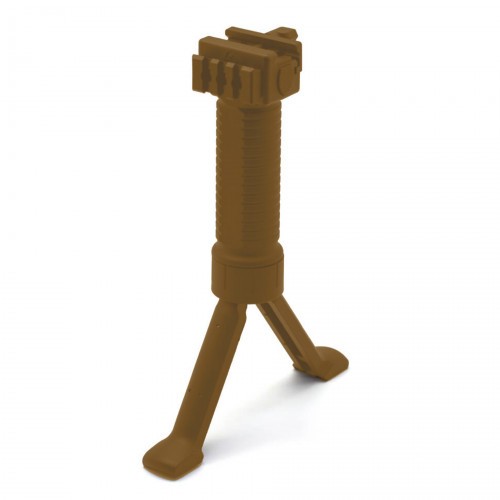 Рукоять-сошка тактическая Стикхант RUK-2 для оружия на планку Picatinny Койот
