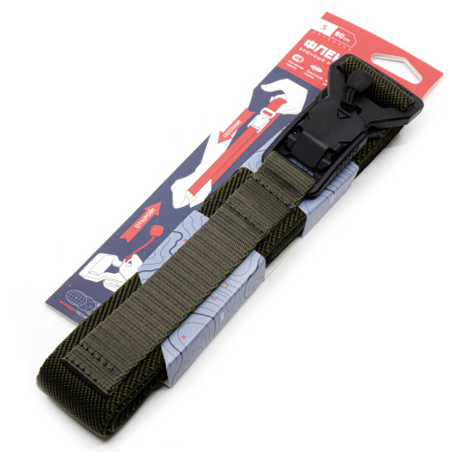 Ремень брючный тактический Долг Флекс регулируемый с магнитной пряжкой Хаки