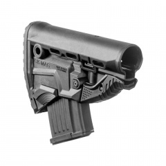 Приклад телескопический Fab Defense GK-MAG с отсеком для магазина Чёрный