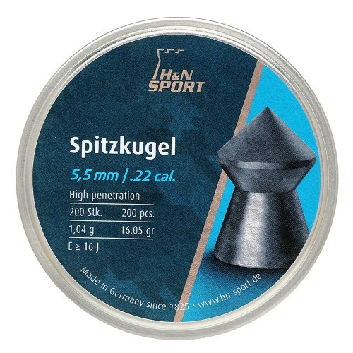 Пульки для пневматики HN Silverpoint Остроконечные 5.5 мм 1.11 г (200 шт)