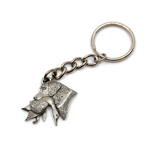 Брелок GG Harris Лабрадор с уткой Олово