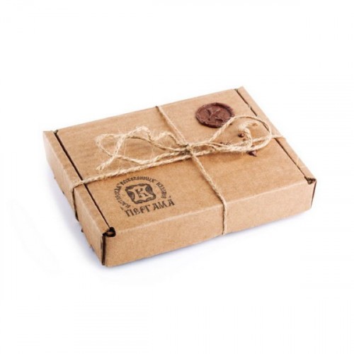 Обложка для паспорта Пергама Лось из натуральной кожи Коричневый