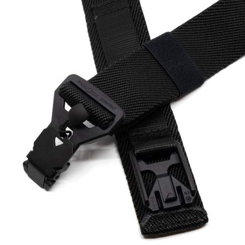 Ремень брючный тактический Долг Флекс регулируемый с магнитной пряжкой Черный