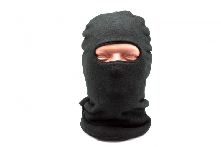 Маска балаклава Стикхант Диверсант зимняя флисовая 1 отверстие с защитой дыхательных путей Чёрный