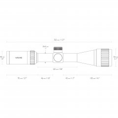 Прицел оптический Hawke Vantage 3-9X40 SFP AO WP (14122) Сетка Duplex (30/30)