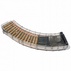 Магазин Pufgun SGA762 для АК / ВПО / Сайга 7.62х39 без сухаря (для оружия с сухарем) на 40 патронов Прозрачный